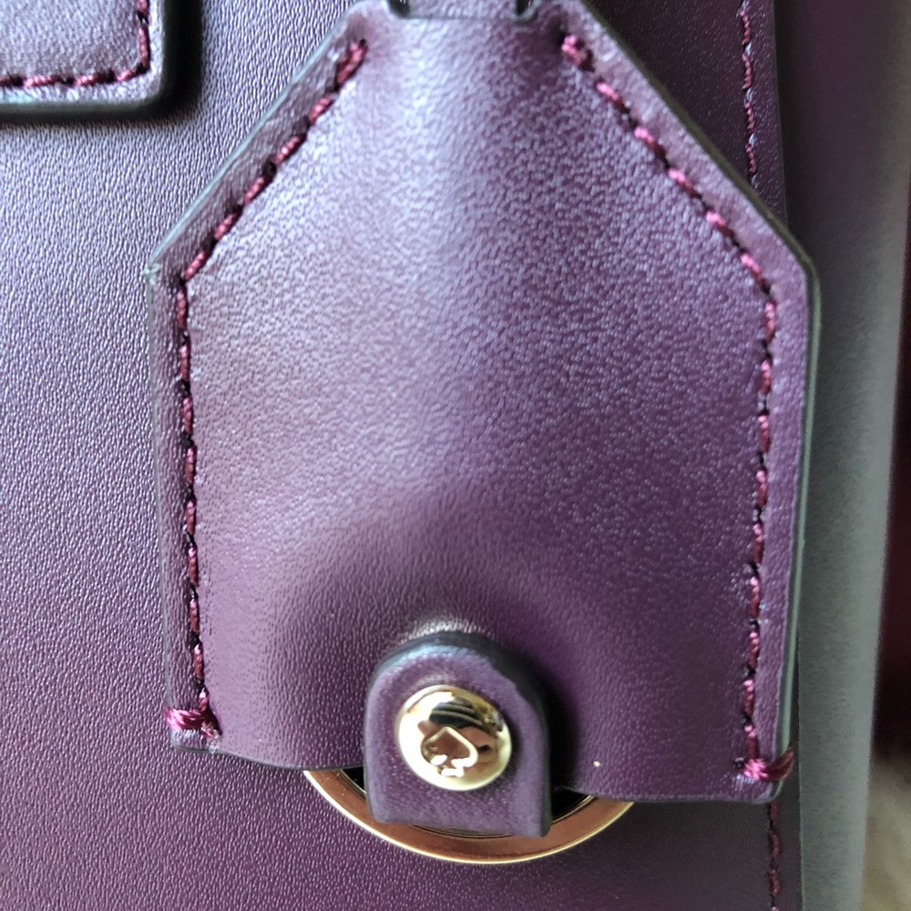 Kate Spade ♠️ NWT Purple Satchel Bag - Picture 5 of 8